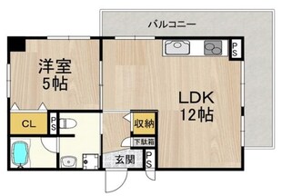 Krehl難波南の物件間取画像